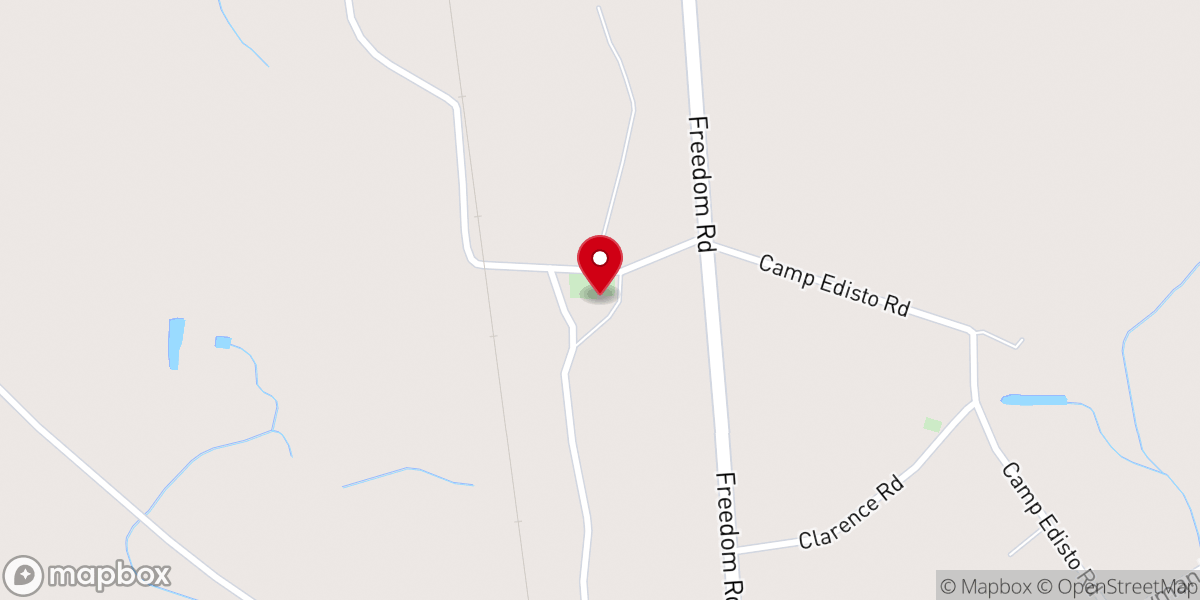 Map showing location of Sardis Church