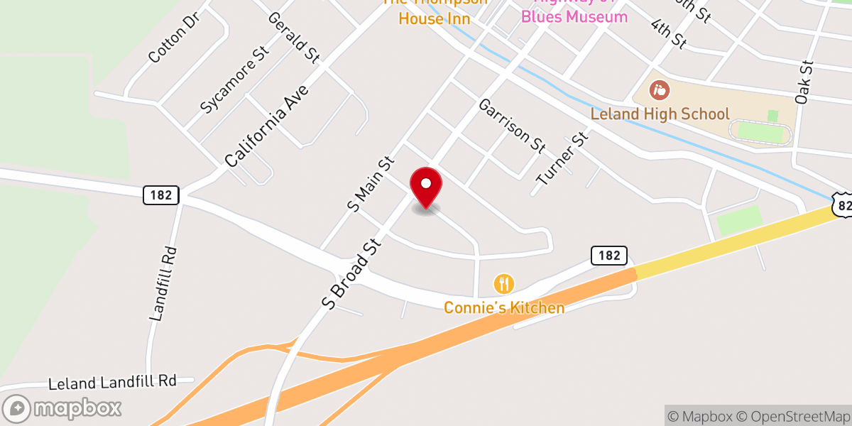 Map showing location of Delta Wellness Center