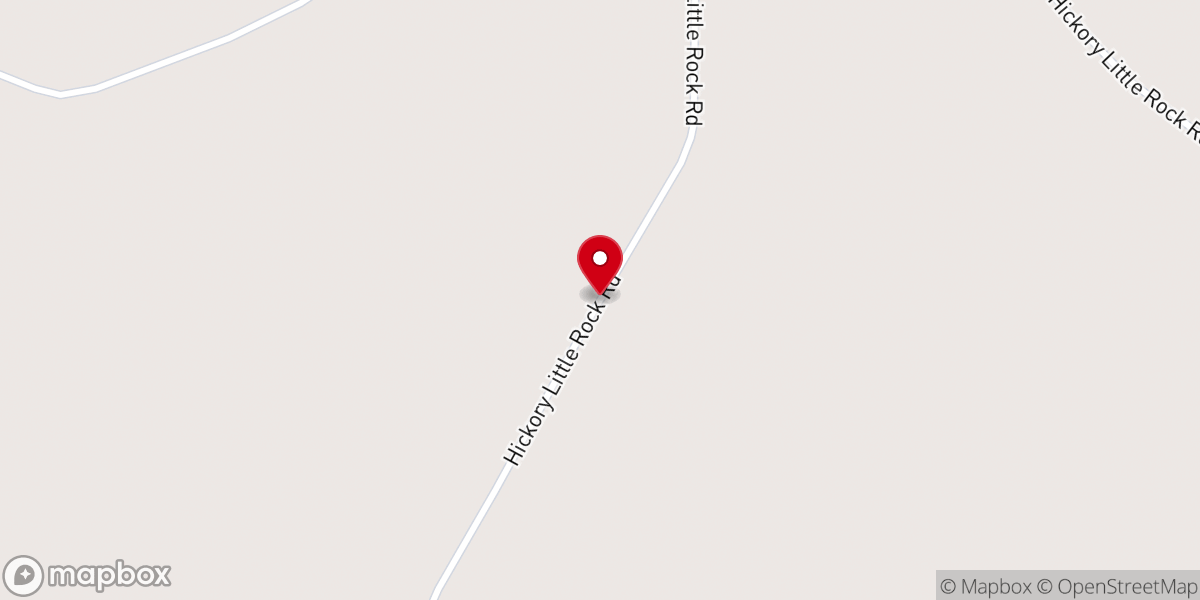 Map showing location of Oakland Baptist Church