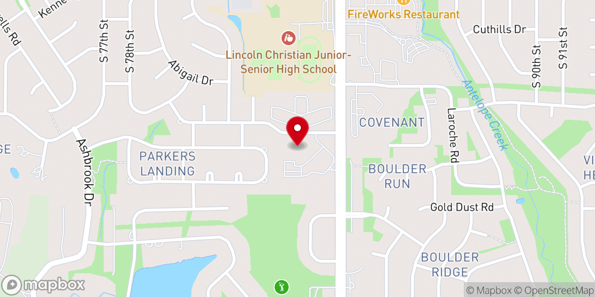 Map showing location of Faith Bible Church