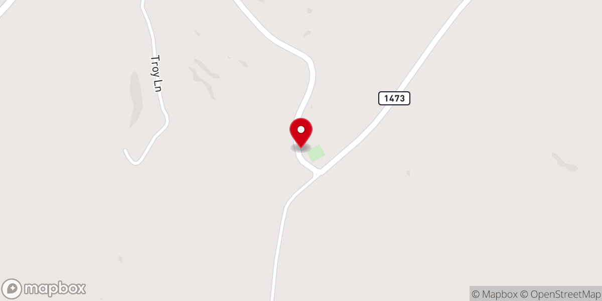 Map showing location of Cave Spring Church