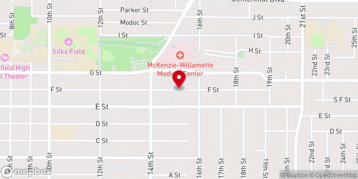 Map showing location of St. Alice Catholic Church