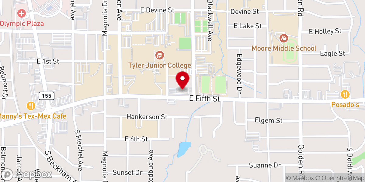 Map showing location of Fifth Street Presbyterian Church (P.C.A.)