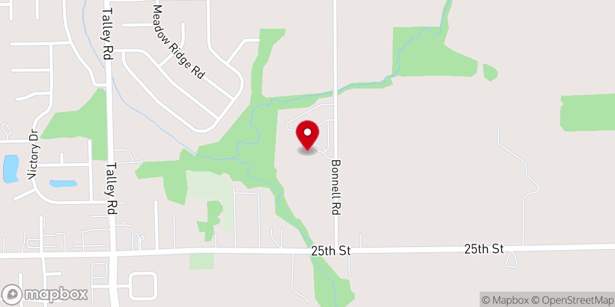 Map showing location of The Ridge Church