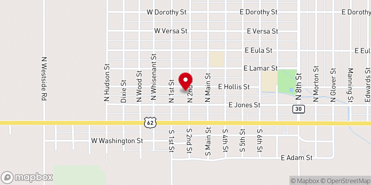 Map showing location of First Methodist Church