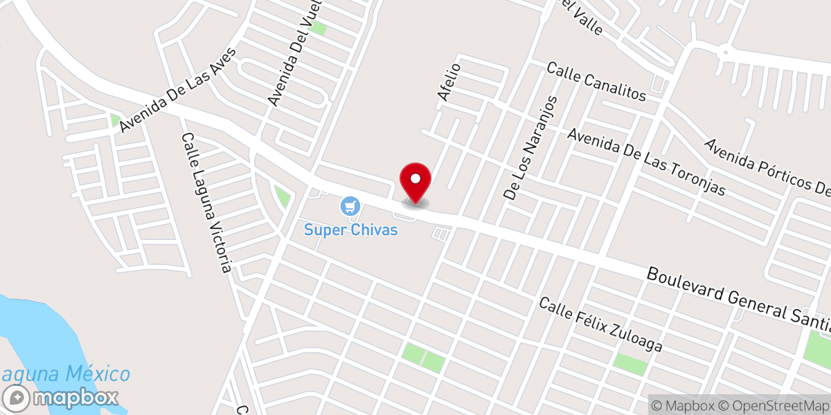 Map showing location of Iglesia Misionera Emanuel