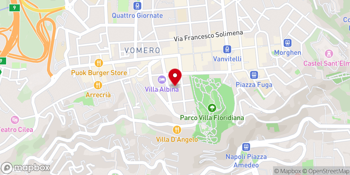 Map showing location of Chiesa Cristiana del Vomero - Chiesa Metodista di Napoli