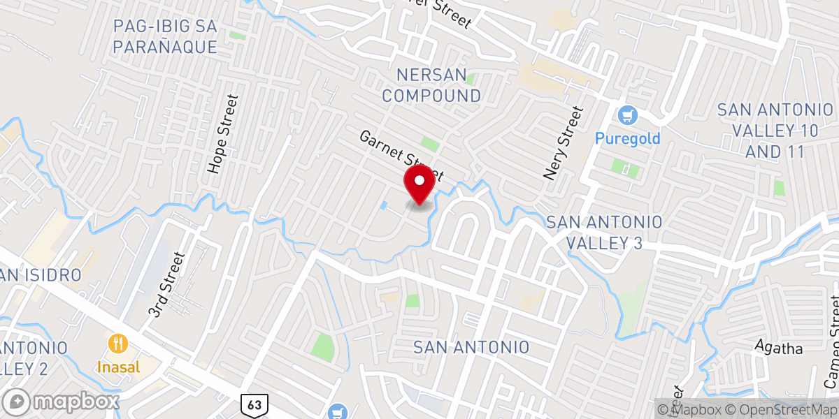Map showing location of Parañaque Center Seventh-day Adventist Church