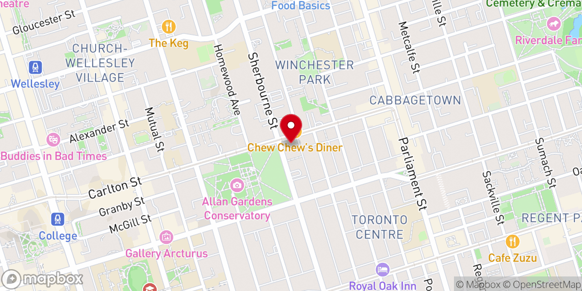 Map showing location of St. Luke's United Church