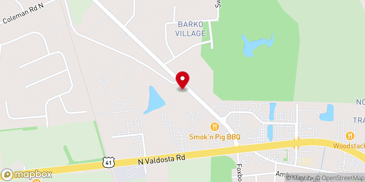 Map showing location of Calvary Apostolic Church