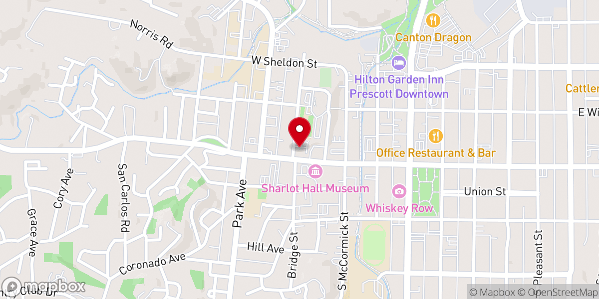 Map showing location of Catholic Charities Community Services