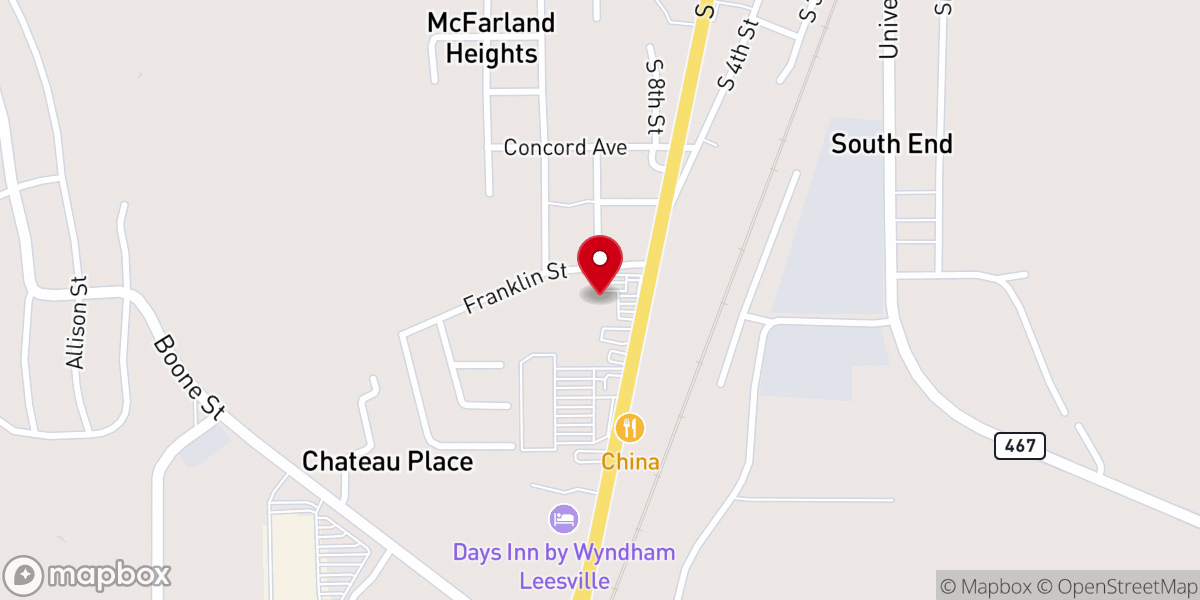 Map showing location of Family Life Church