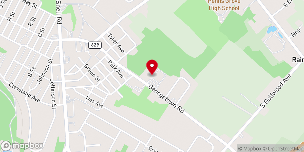Map showing location of Corpus Christi Roman Catholic Church