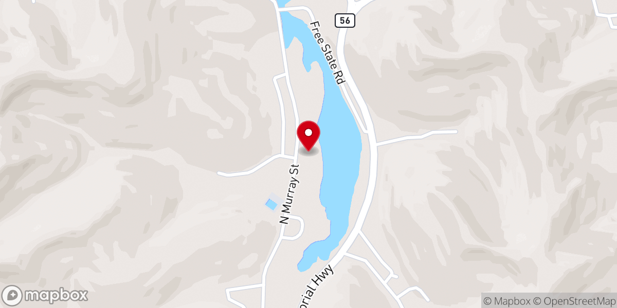 Map showing location of Lakeview Church of Christ