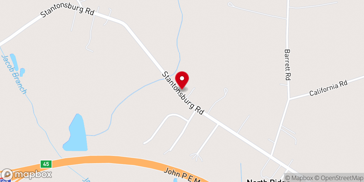 Map showing location of Beacon Church