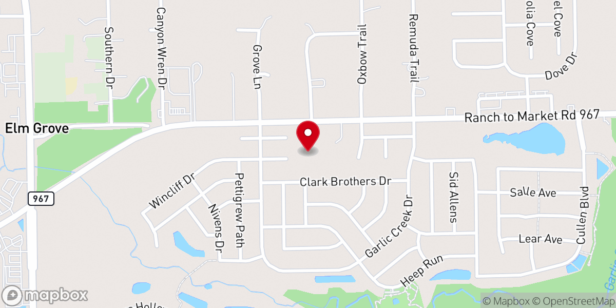 Map showing location of New Life Christian Church
