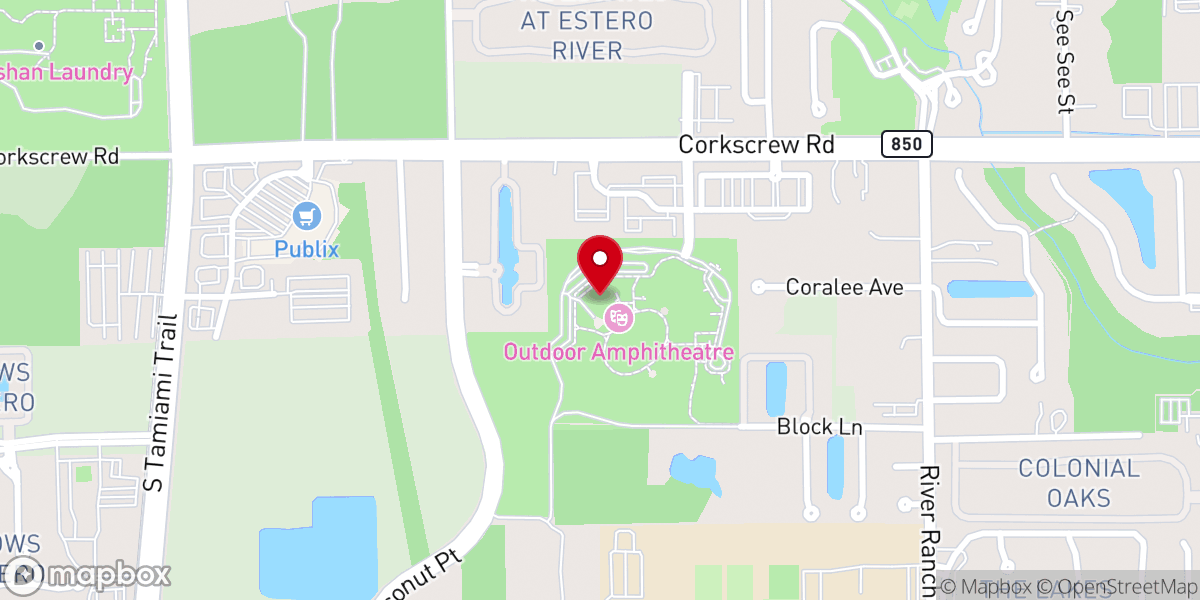 Map showing location of Estero Community Park