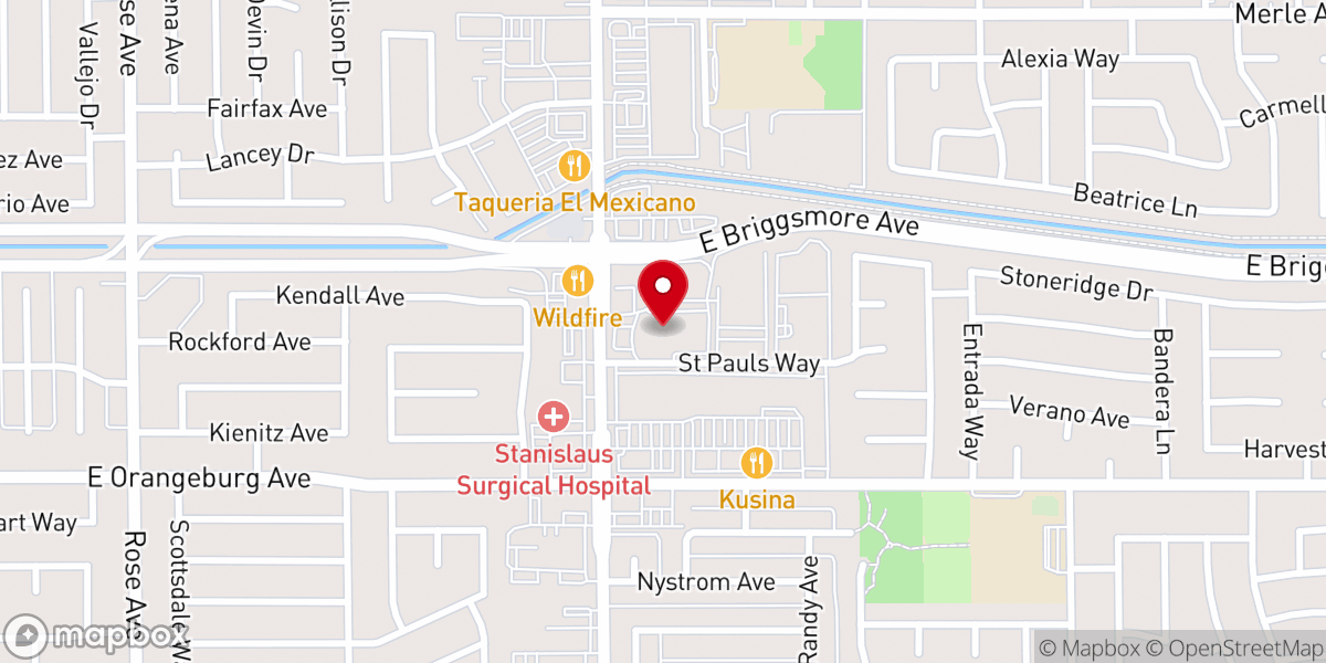 Map showing location of Saint Paul's Episcopal Church