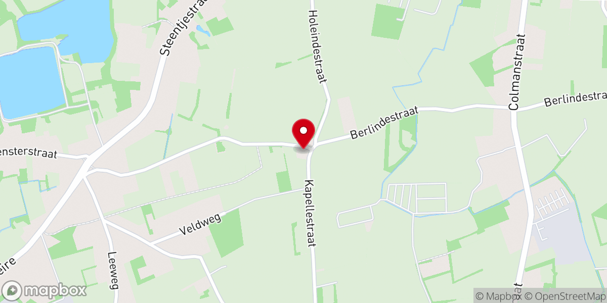 Map showing location of Berlinde Kapel