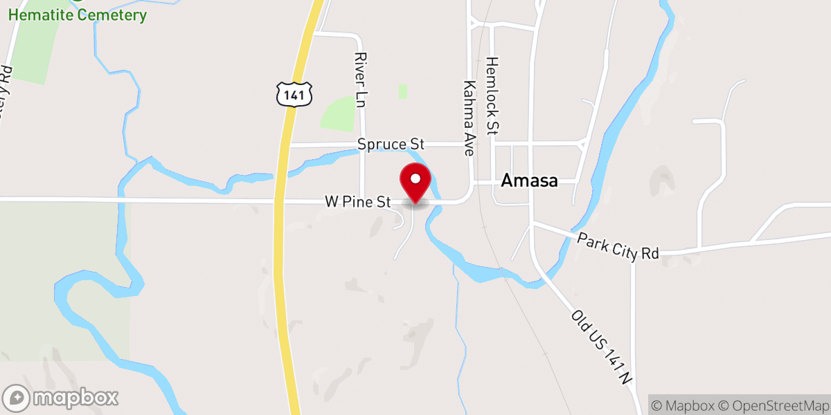 Map showing location of Sion Lutheran Church