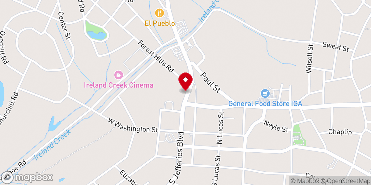 Map showing location of Refuge Church of Walterboro Inc