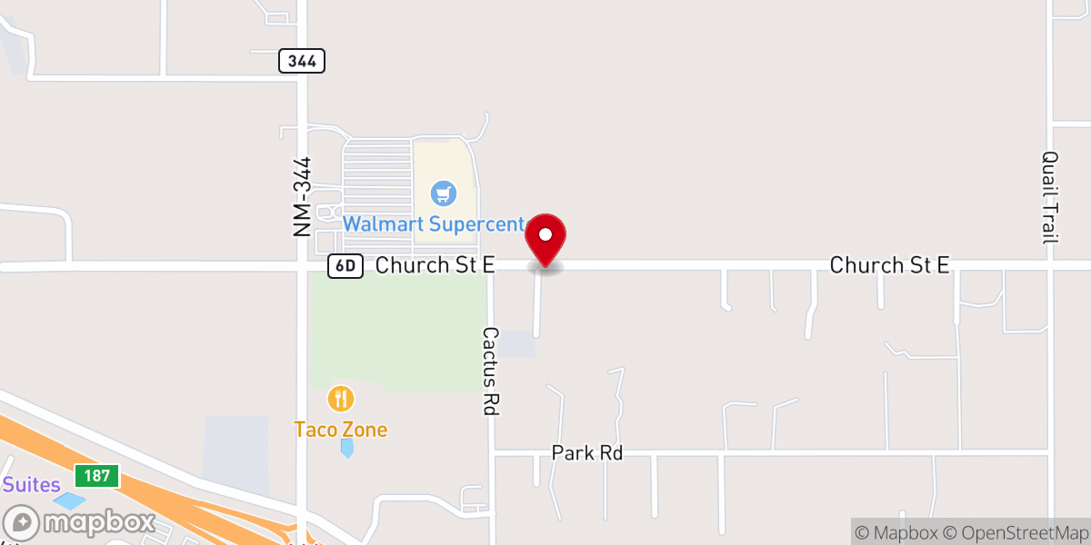 Map showing location of Holy Smoke Church