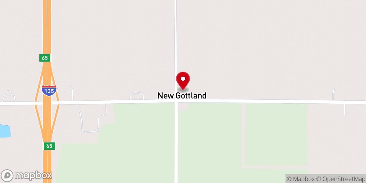Map showing location of New Gottland Covenant Church