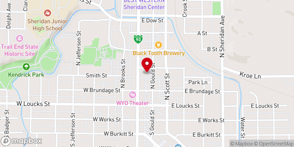 Map showing location of New Covenant Pres Church