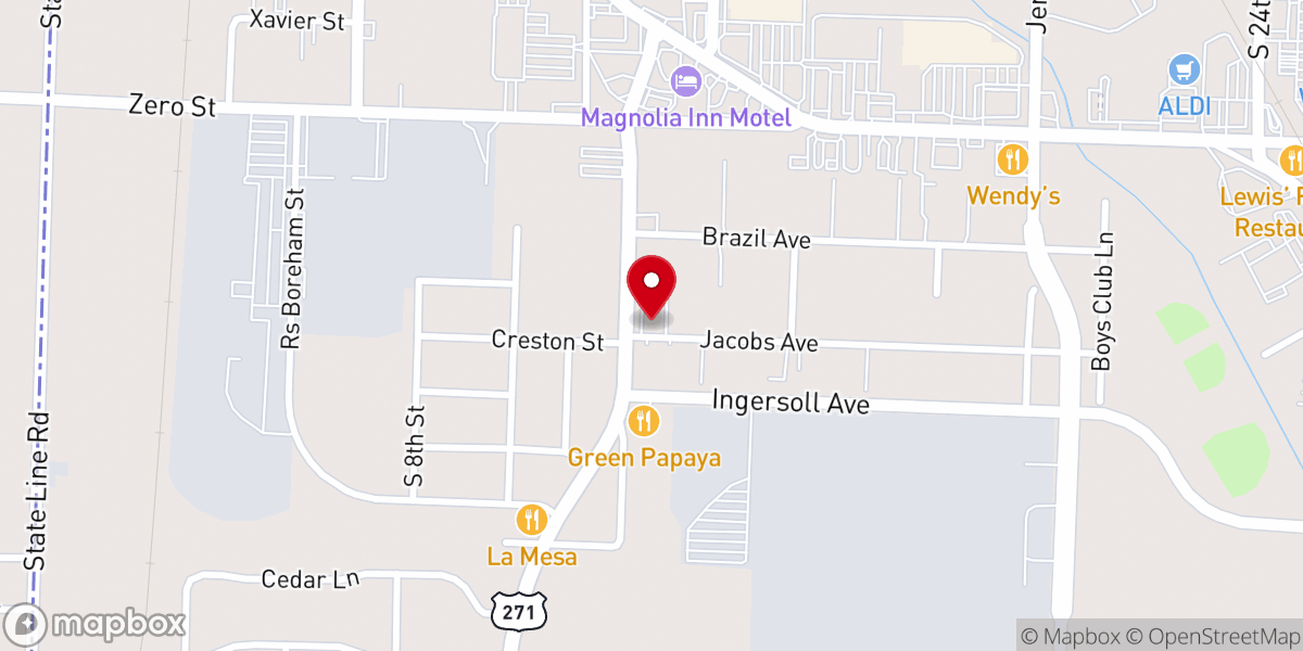 Map showing location of Father's Glory Church