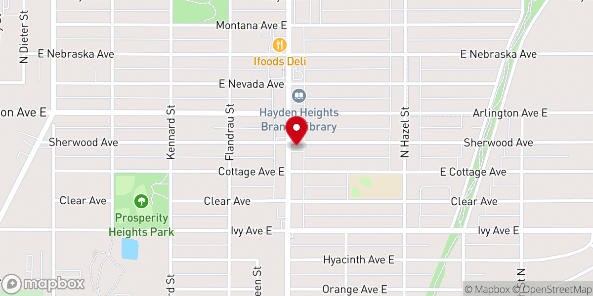 Map showing location of Calvary Chapel Coffee House