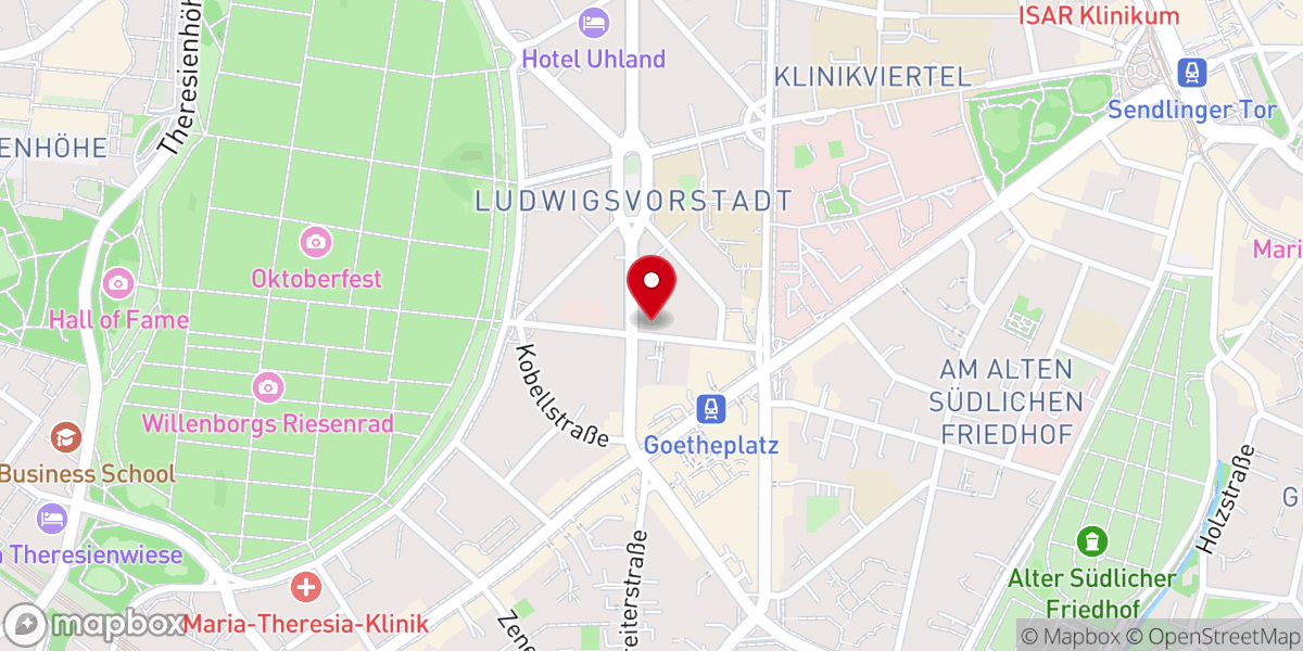 Map showing location of Freie Evangelische Gemeinde München Mitte