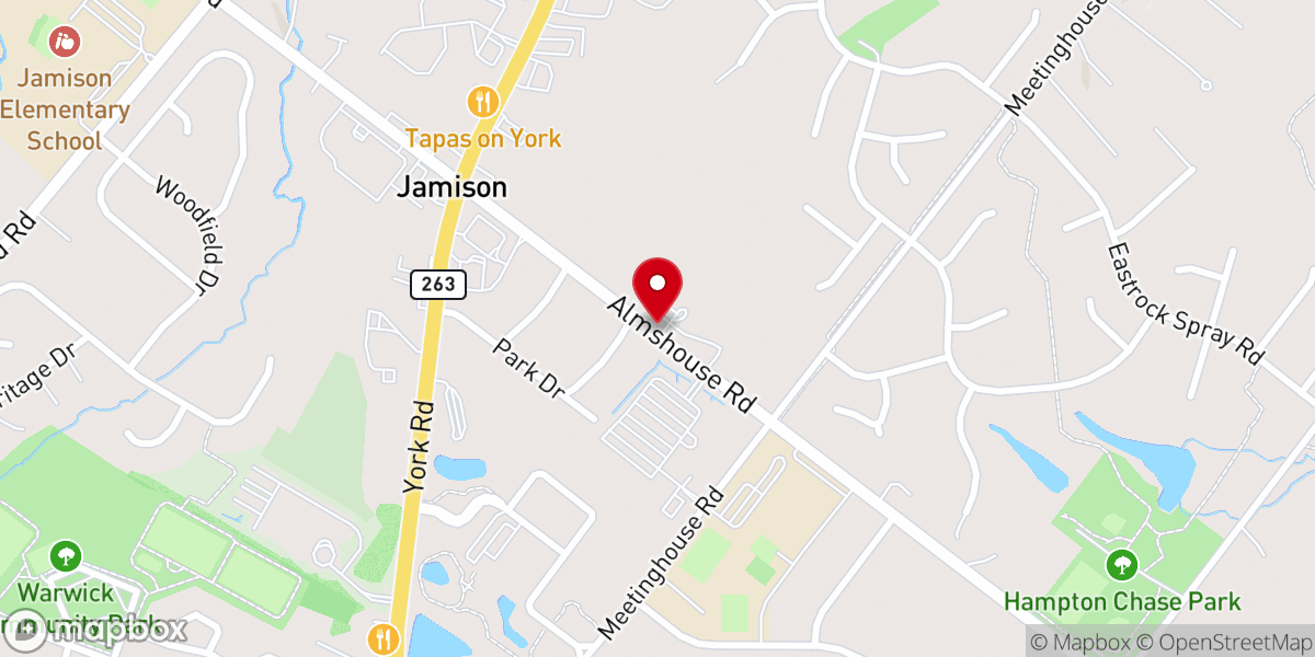 Map showing location of New Beginnings Church