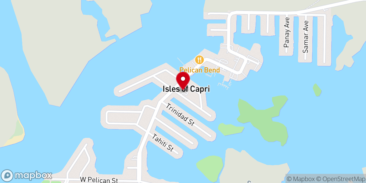 Map showing location of Capri Christian Church
