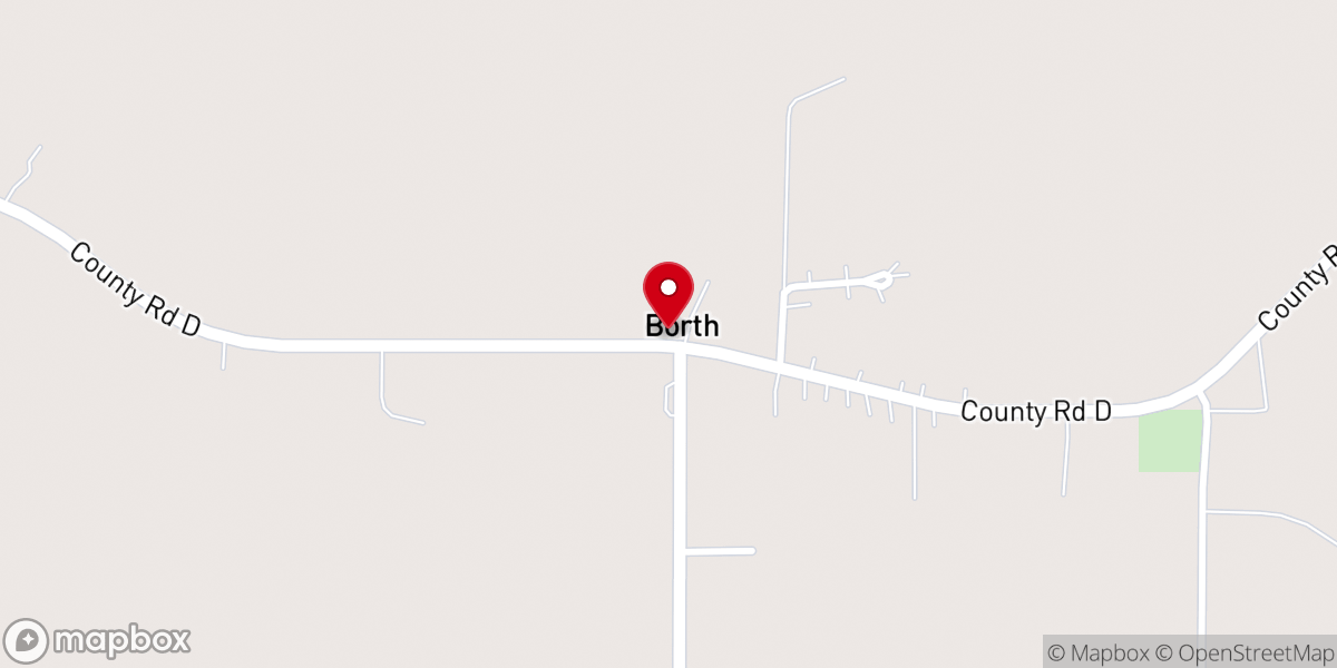 Map showing location of Borth Community Church