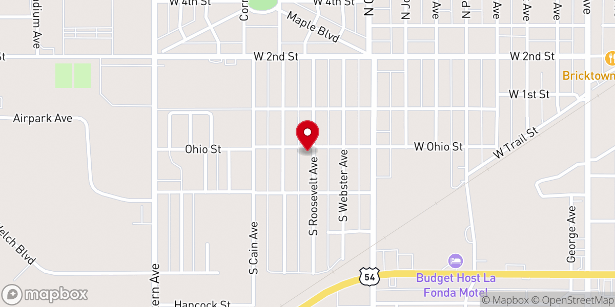 Map showing location of Holy Sanctuary Church of God in Christ