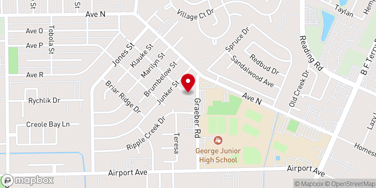 Map showing location of Graeber Road Church of Christ