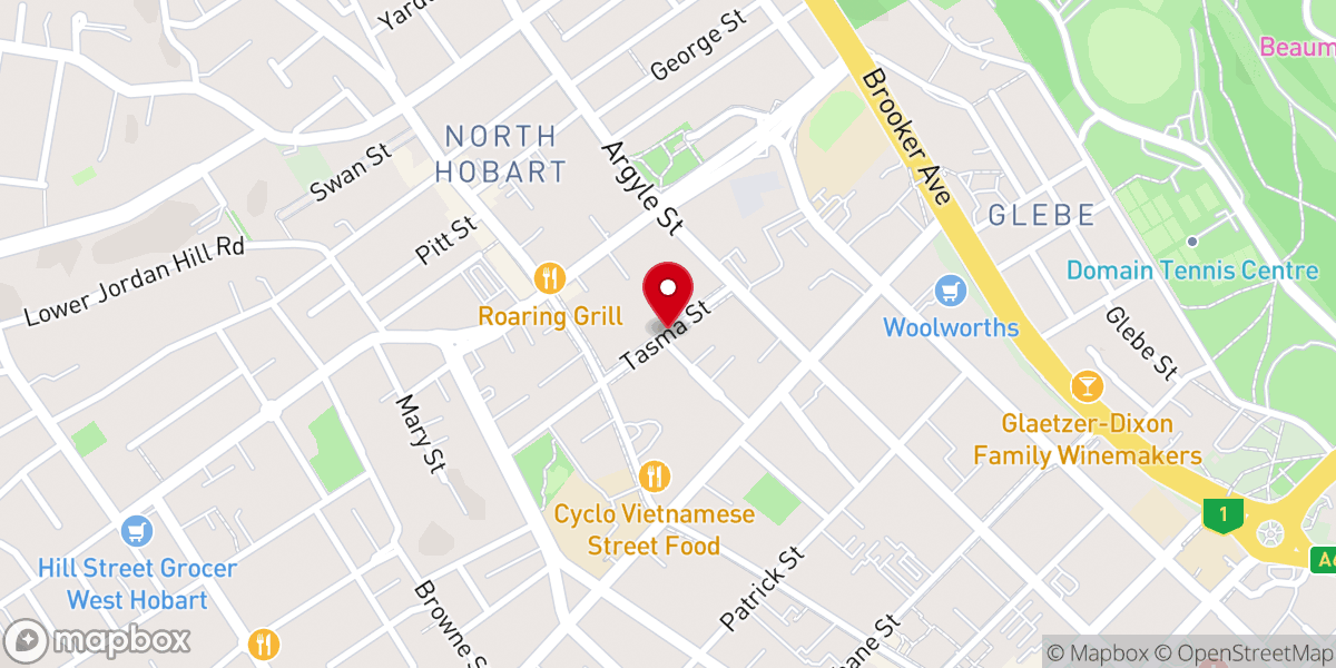 Map showing location of Crossroads Presbyterian Church
