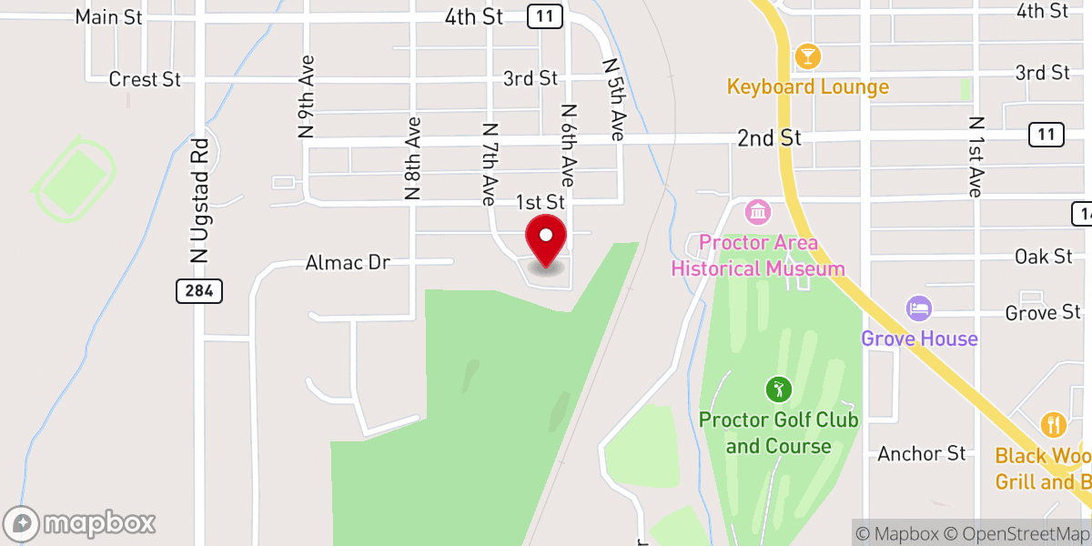 Map showing location of St Rose Catholic Church