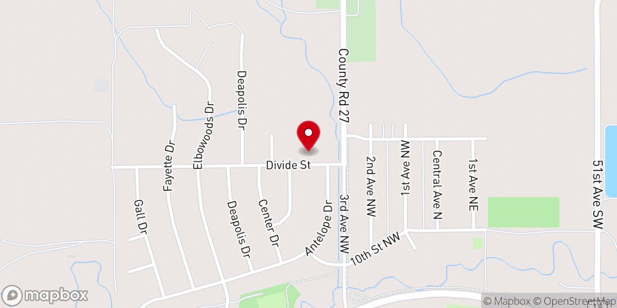 Map showing location of Cornerstone Community Fellowship