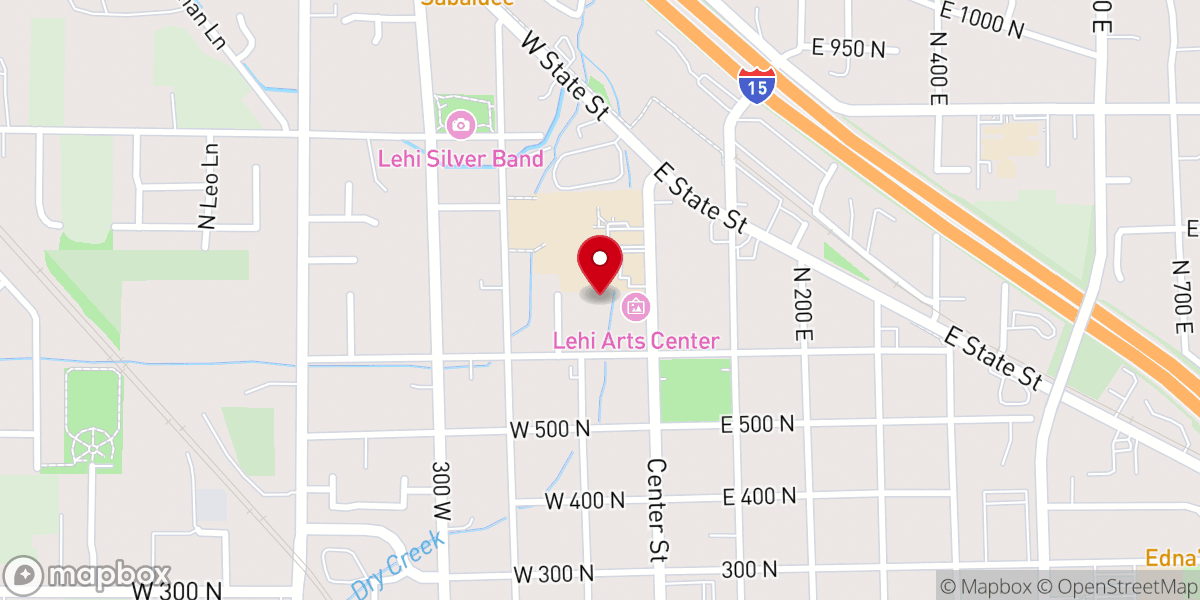 Map showing location of Alpine Bible Church Inc