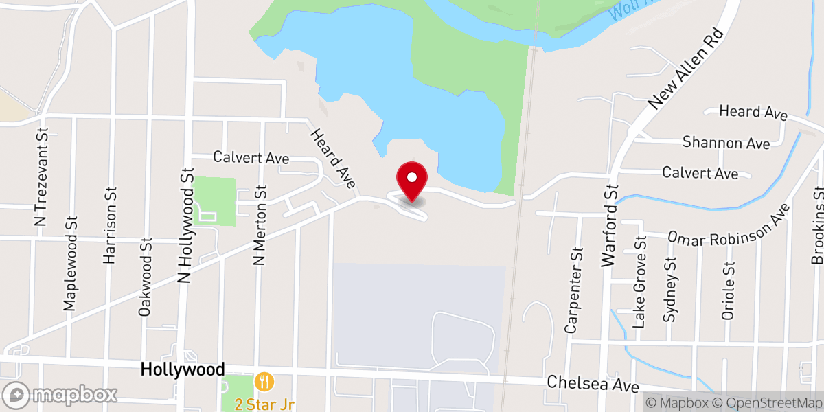 Map showing location of Greater United Christian Church