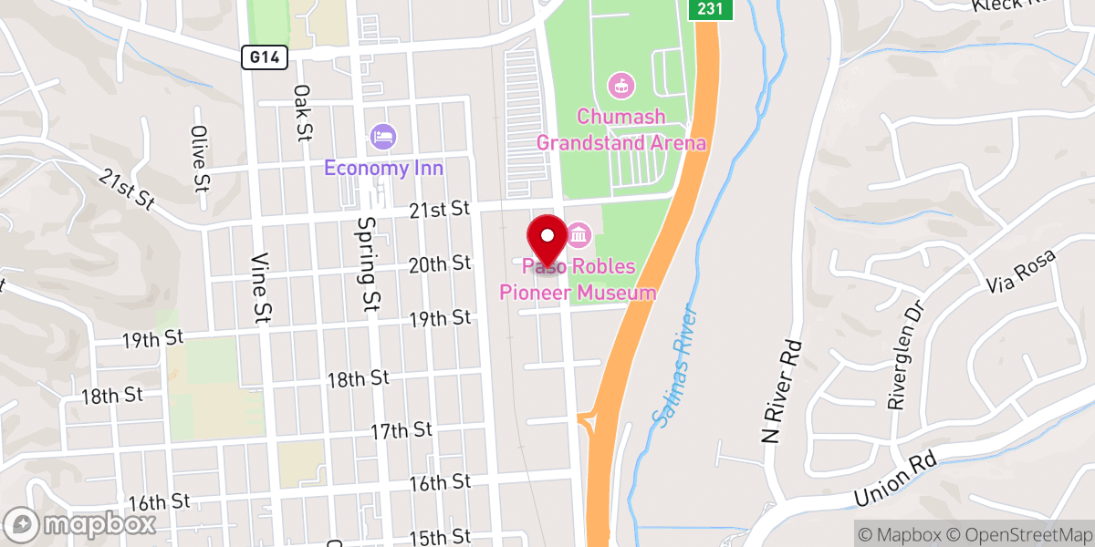 Map showing location of Second Baptist Church