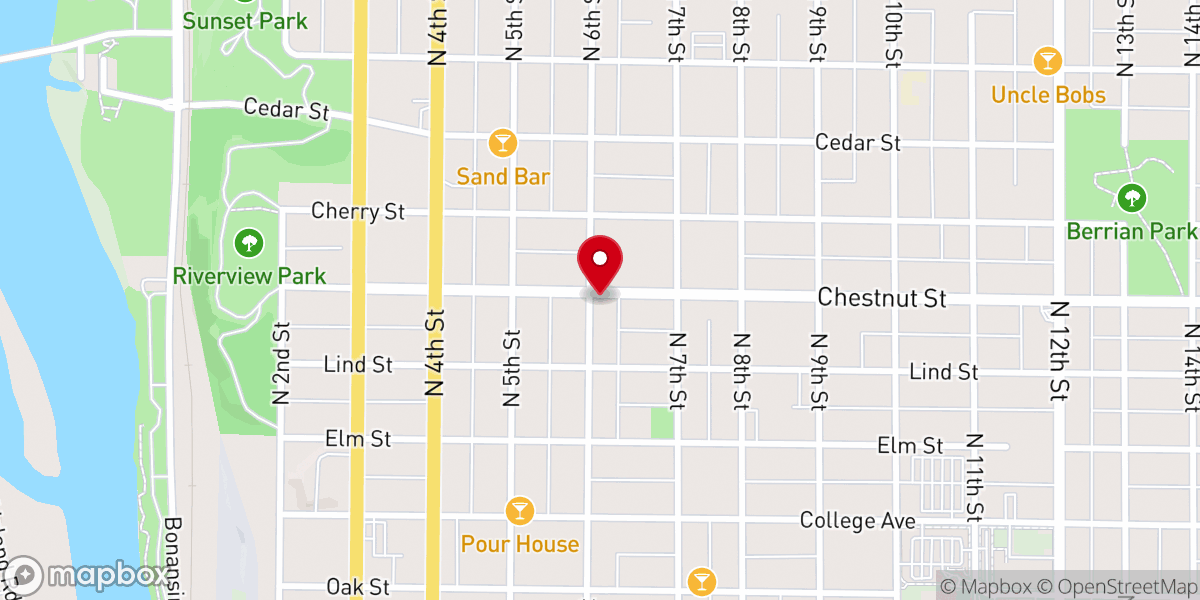 Map showing location of New Start Rescue Mission