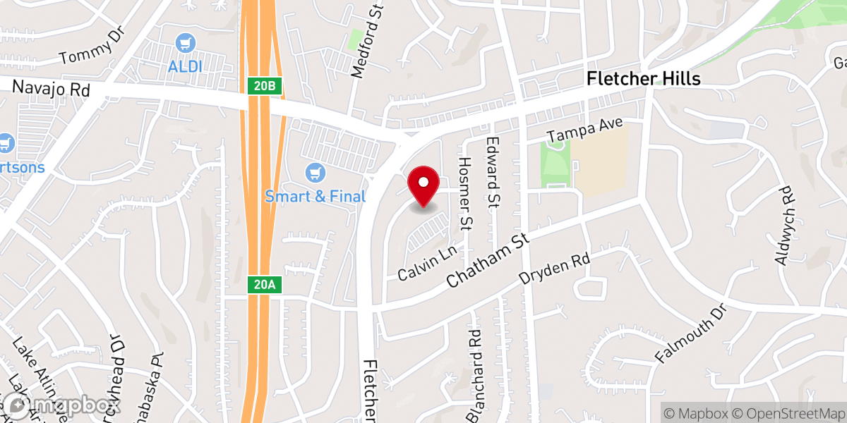 Map showing location of Legacy Church