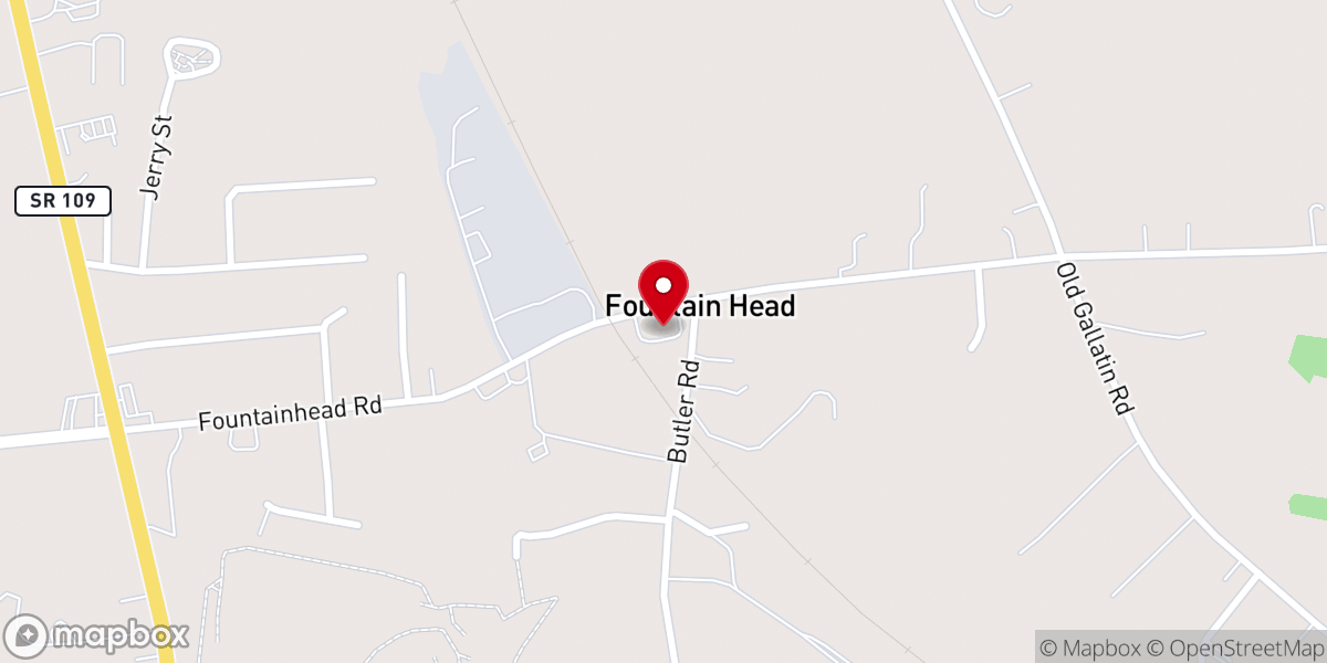 Map showing location of Fountain Head Church of Christ