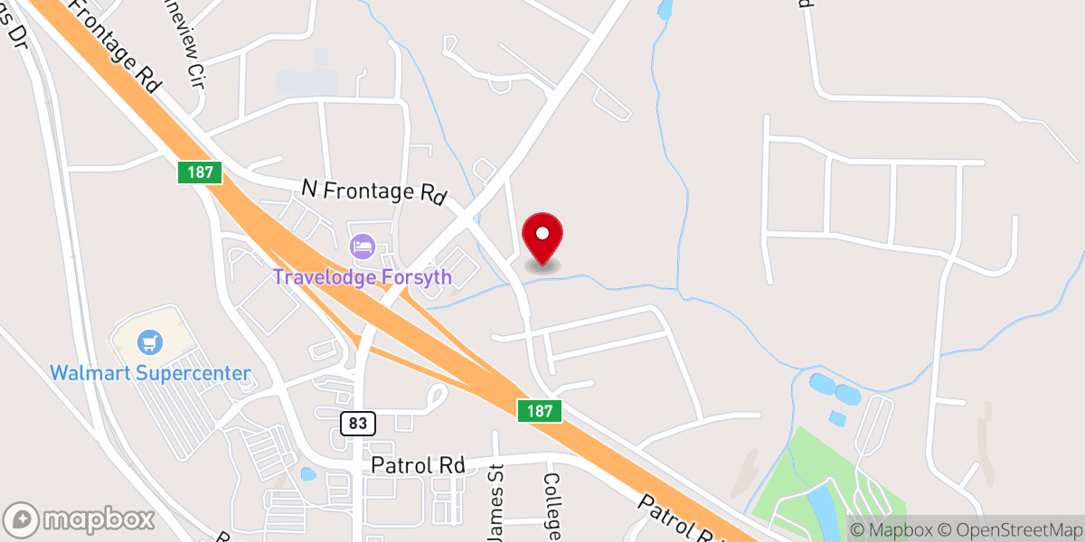 Map showing location of The House Of God Holiness Church