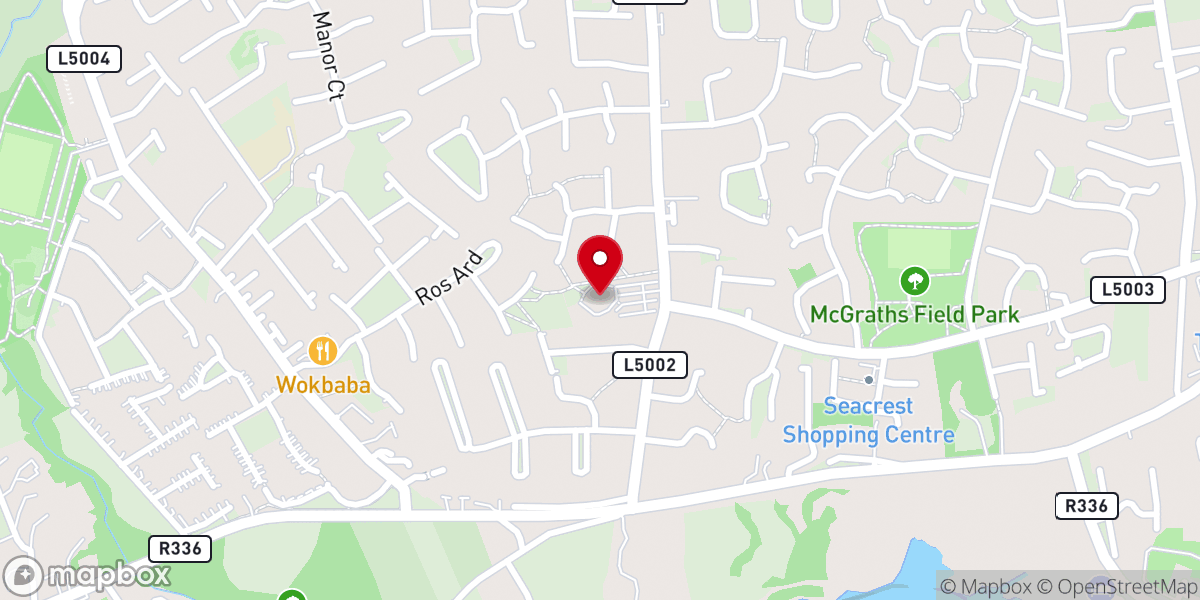 Map showing location of St John the Apostle Catholic Church