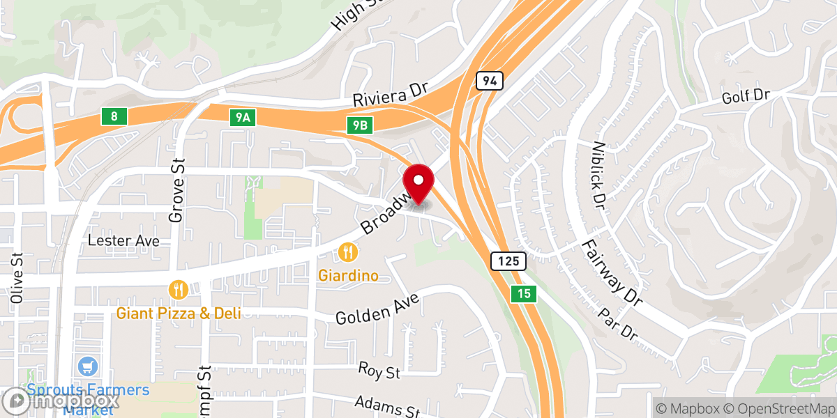 Map showing location of New Horizons Church