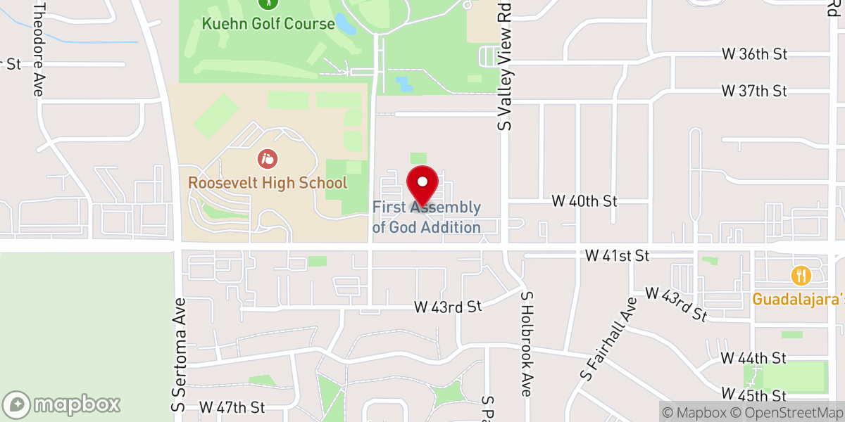 Map showing location of LifeChange Church