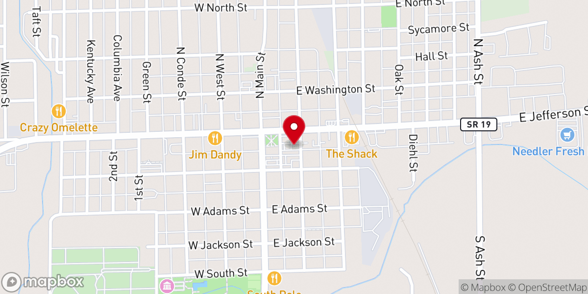 Map showing location of Church, Church, Hittle + Antrim